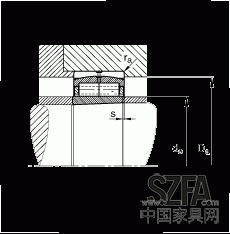 圓柱滾子軸承 F-800485.ZL-K-C5, 特殊軸承，浮動(dòng)軸承，雙列，錐孔，錐度1:12，可分離，帶保持架