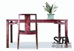 帶有明式家具特有遺韻的曲美如是系列家具參展2013年米蘭家具展。